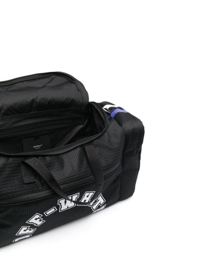 Off-White Baseball Logo Duffle Bag — Black Nylon