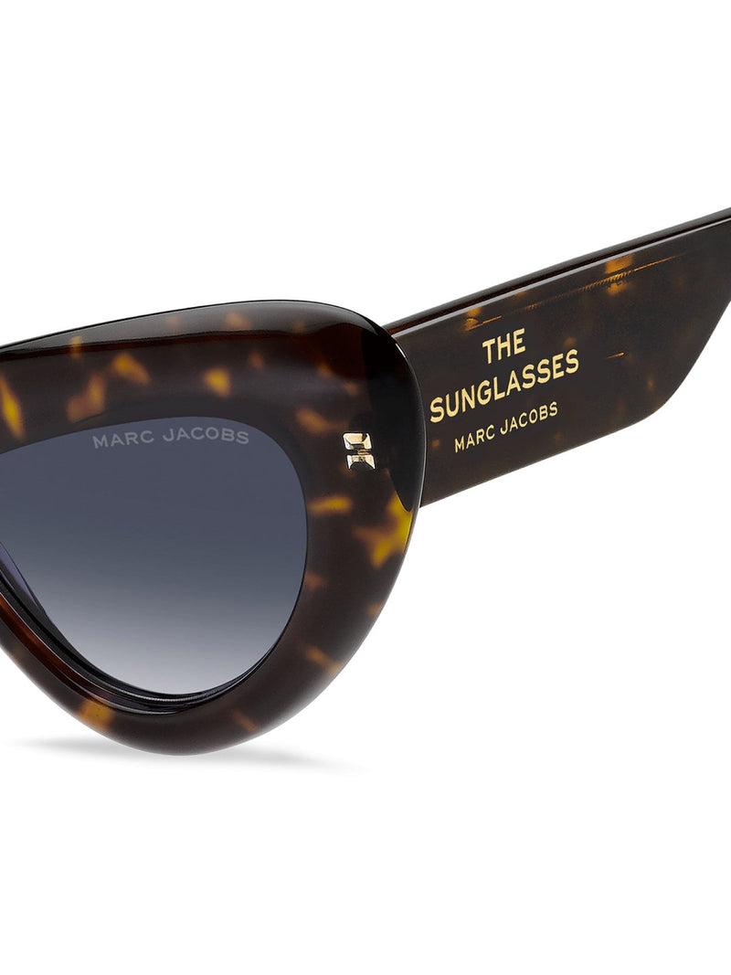 Marc Jacobs 798saiocry Cat-Eye Sunglasses — Brown Acetate
