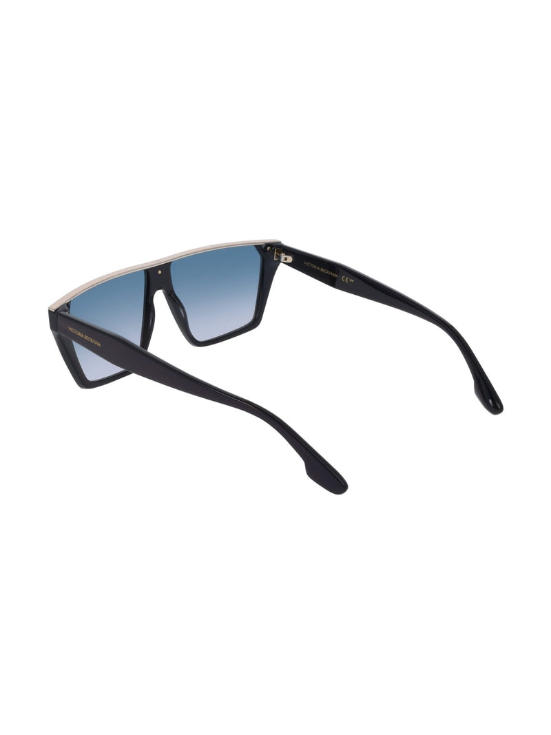 Victoria Beckham Vb683s415 Logo Acetate Sunglasses — Black