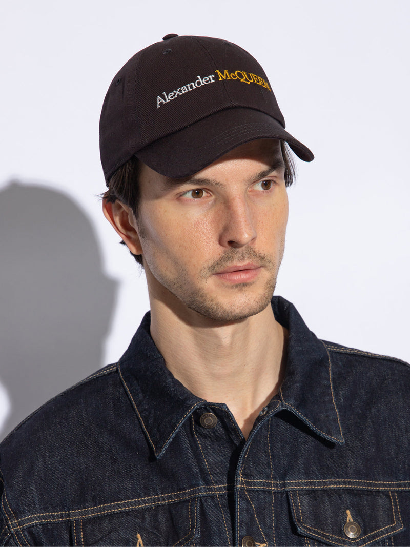 Alexander Mcqueen 7820624105q1080 Baseball Cap — Black Cotton Caps