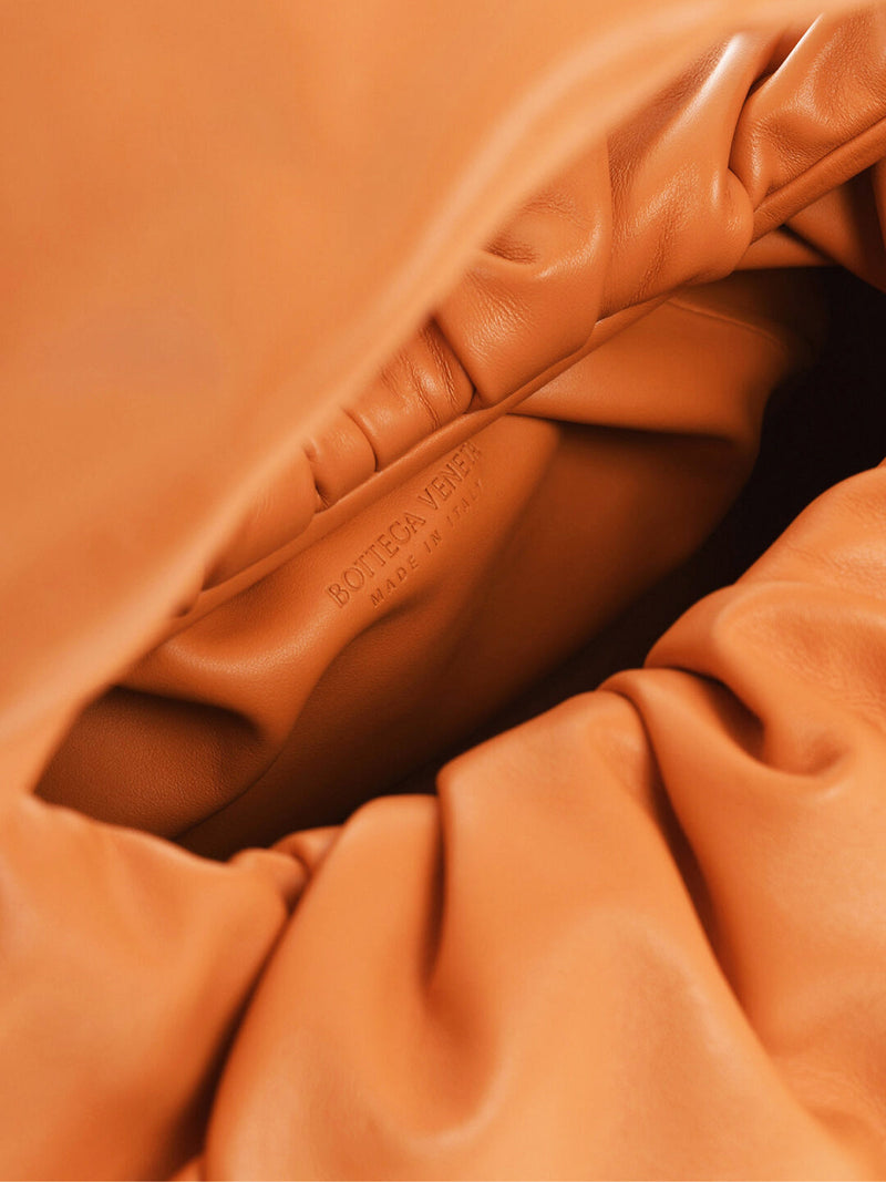 Bottega Veneta Supple Leather Hobo Bag — Orange
