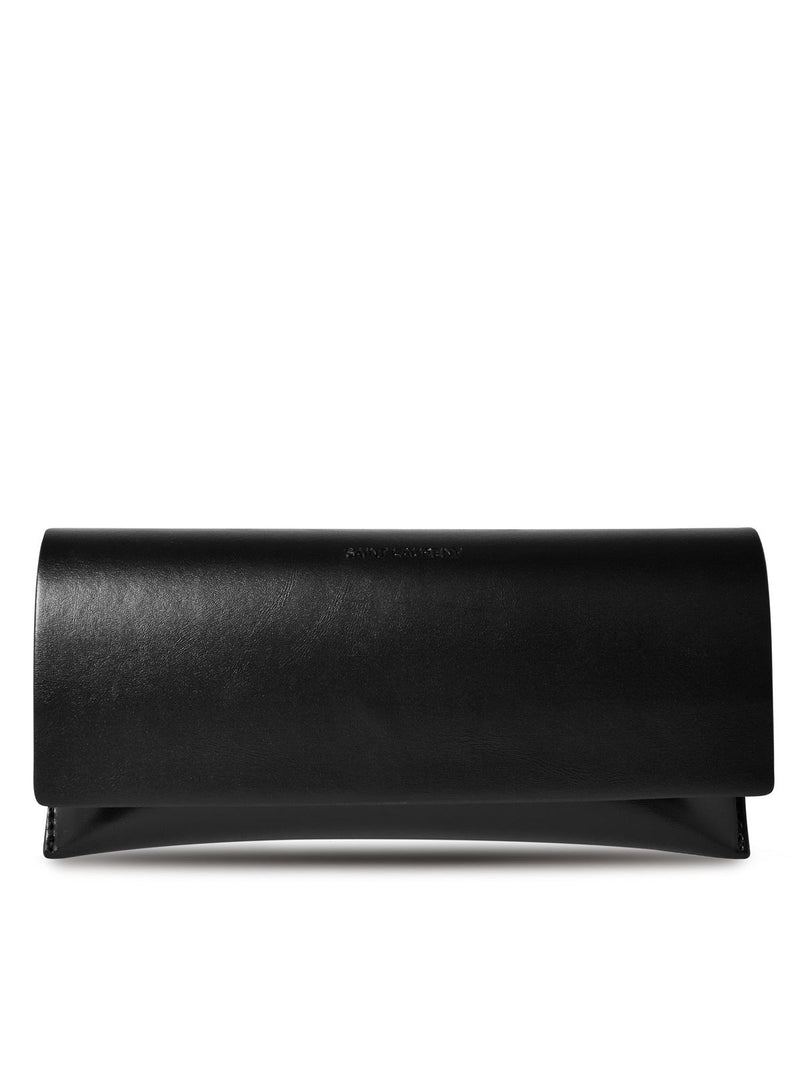 Saint Laurent Sl591002 Logo-Engraved Sunglasses — Brown Acetate