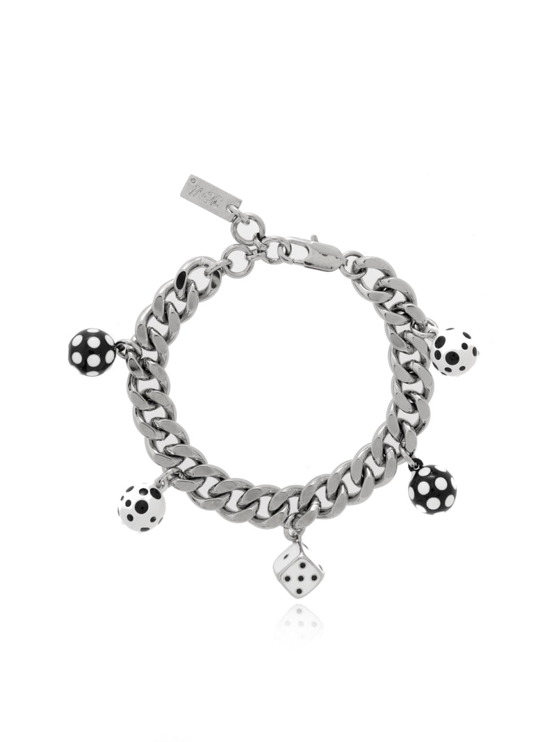 Marc Jacobs Dice Charm Bracelet — Silver Brass Bracelets