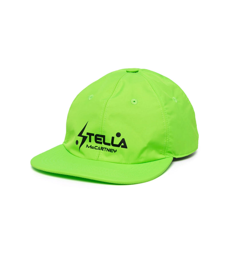 Stella Mccartney 900709w88993704 Logo-Embroidered Baseball Cap — Green Polyamide Caps