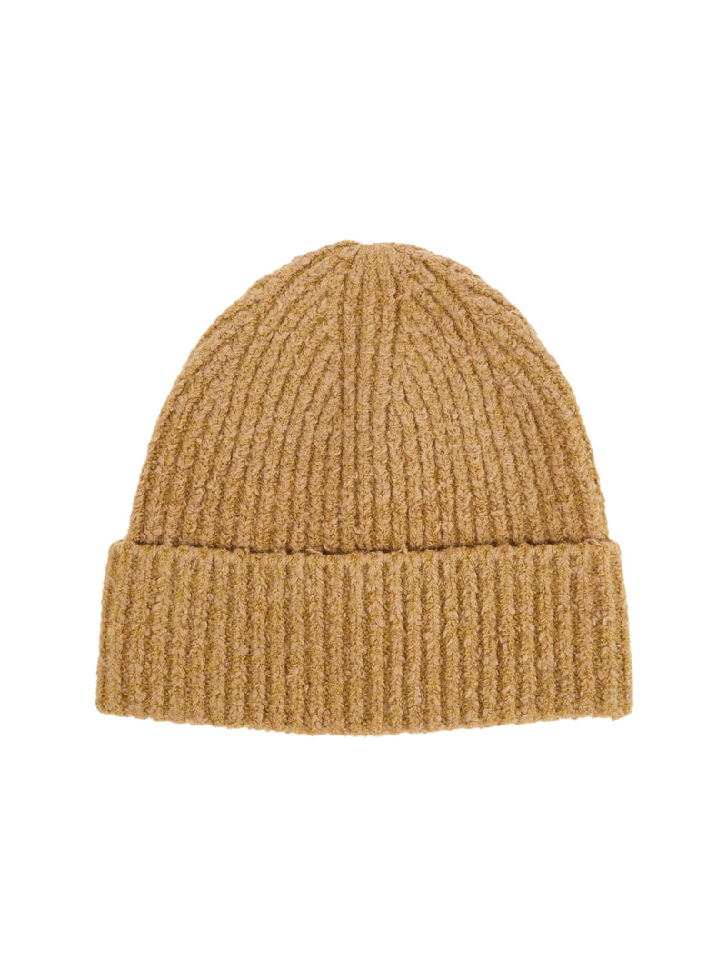 Acne Studios C40299 Beanie — Beige Wool Beanies