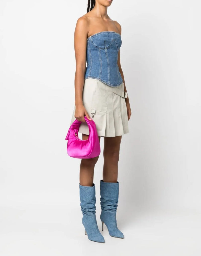 Pinko Vibu Hobo Bag — Pink Polyester