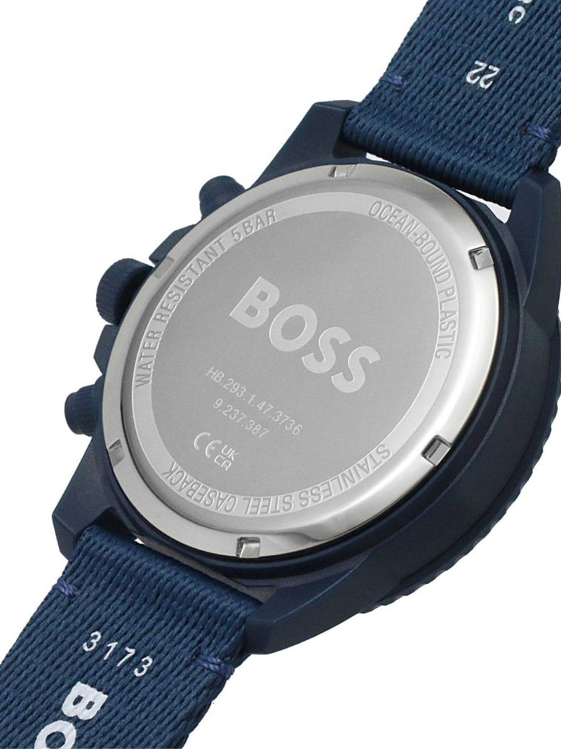 Hugo Boss Admiral Ocean Watch — Blue Recycled Plastic Case Watches