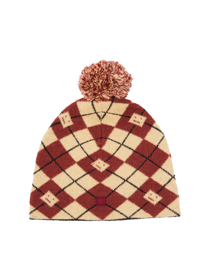 Acne Studios C40317 Beanie — Red Wool Beanies