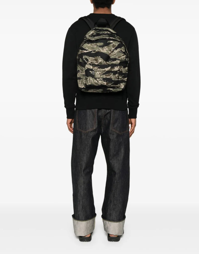 Givenchy Tiger-Stripe Camouflage Logo Backpack — Multicolor Polyester