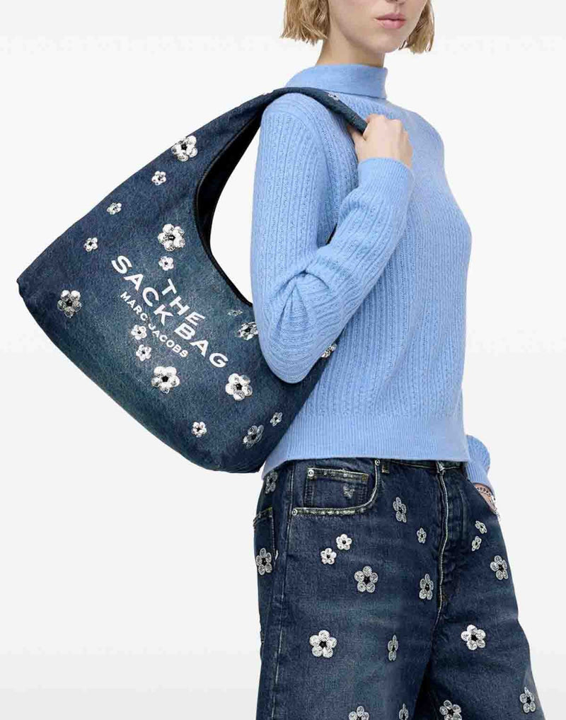 Marc Jacobs Shoulder Bag — Blue Textile
