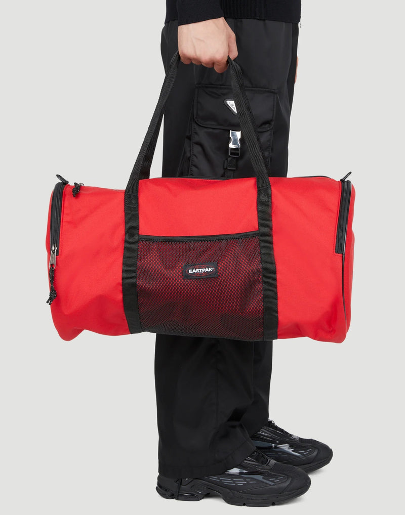 Eastpak Duffel Bag — Red Textile