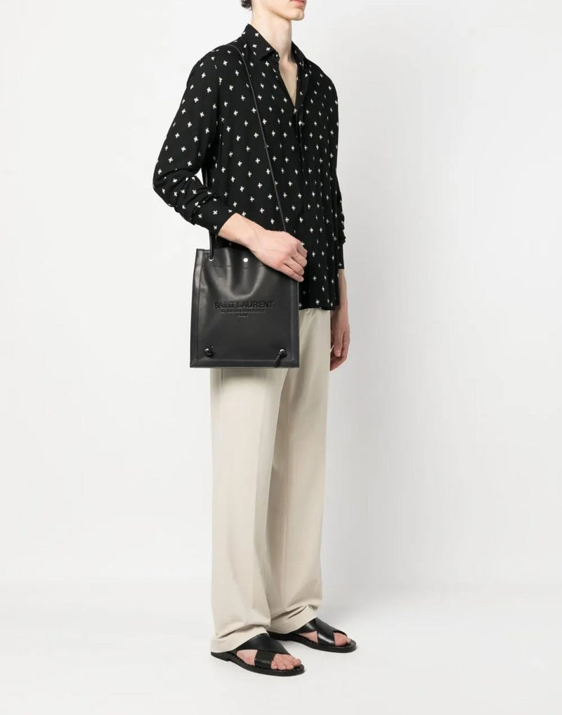 Saint Laurent Crossbody Bag — Black Leather