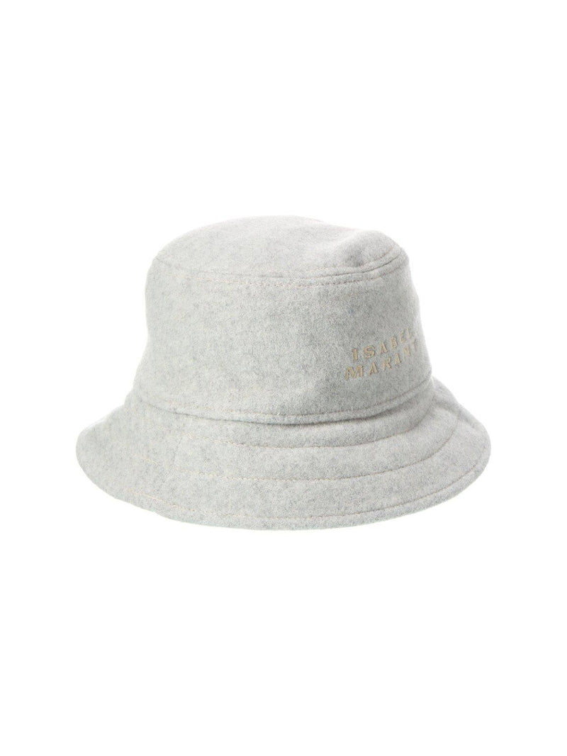 Isabel Marant Cu048xfab1c03a02 Bucket Hat — Gray Wool