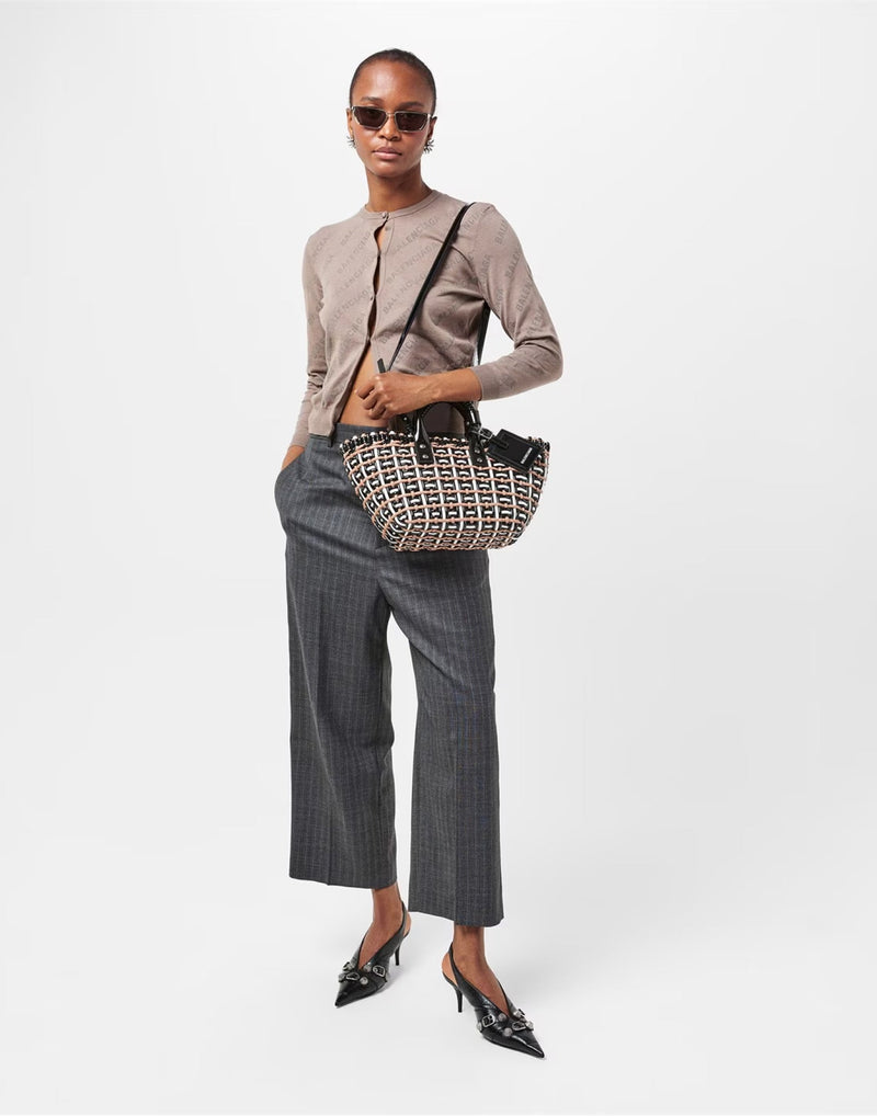 Balenciaga Braided Textile Tote Bag — Multicolor