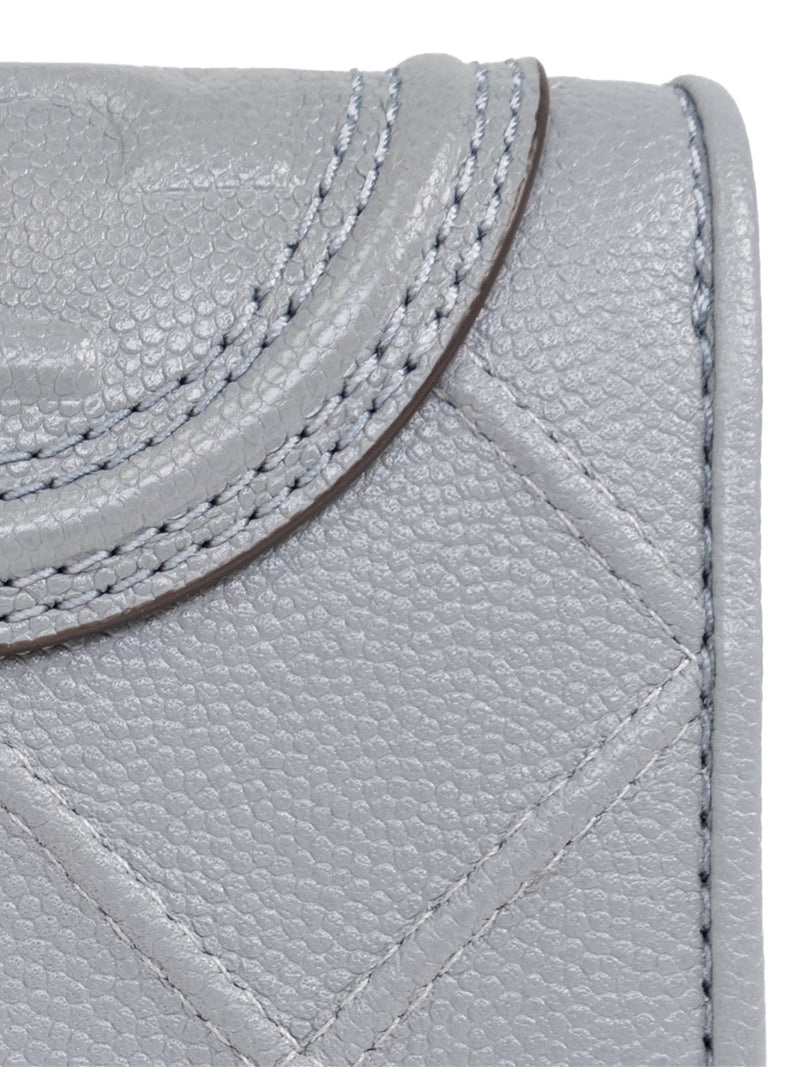 Tory Burch Wallet — Gray Leather