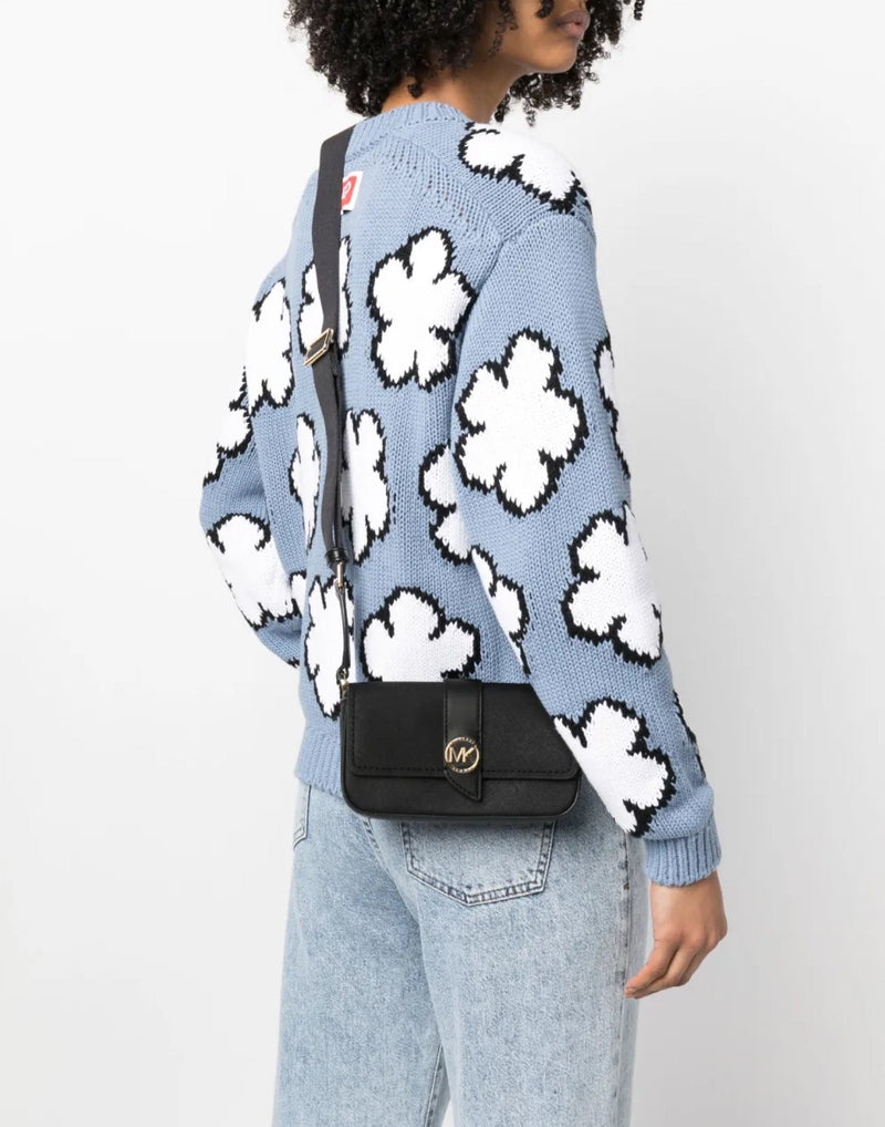 Michael Kors Crossbody Bag — Black Leather