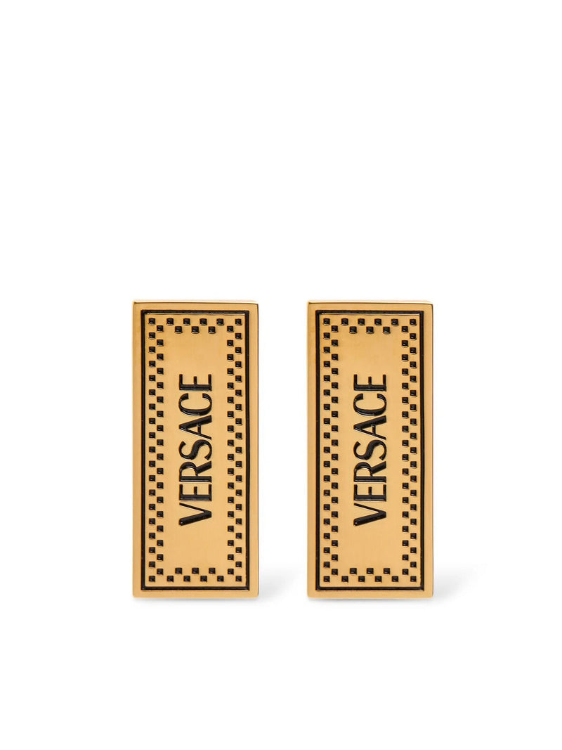 Versace Earrings — Gold Metal