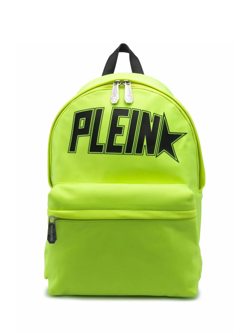 Philipp Plein Iconic Logo Backpack — Yellow Textile