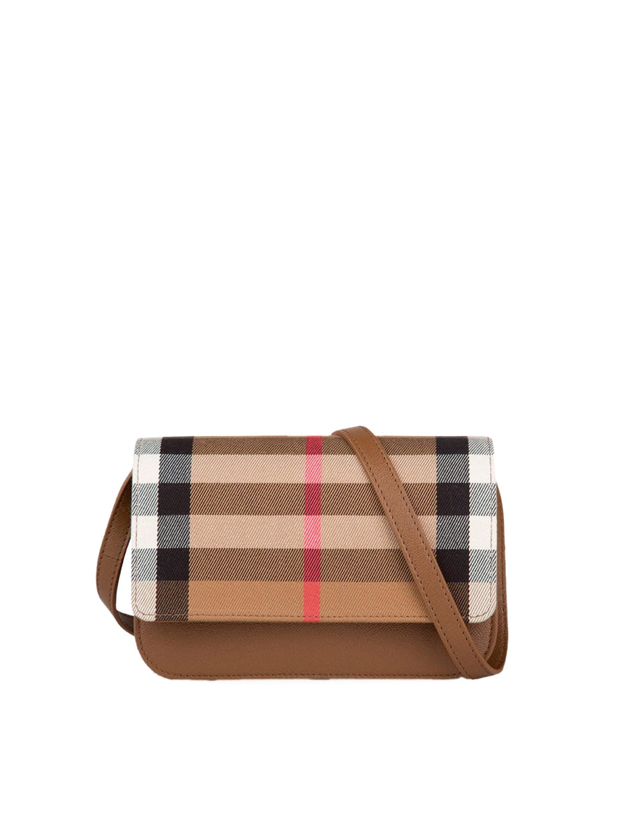 Burberry Madison Shoulder Bag — Brown Leather