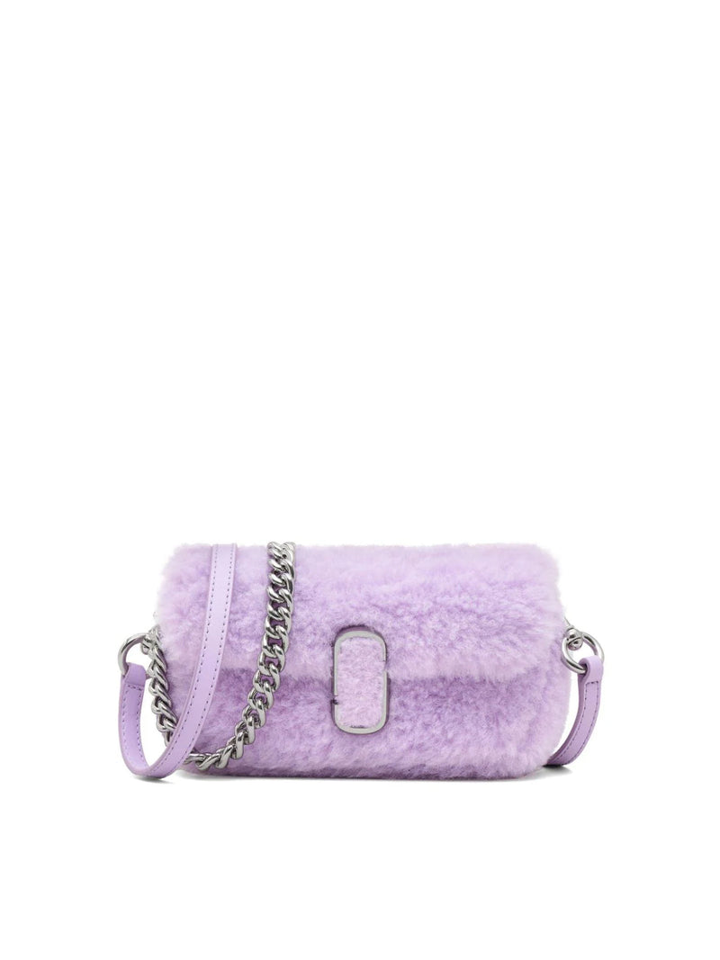 Marc Jacobs Textured Leather Shoulder Bag — Purple