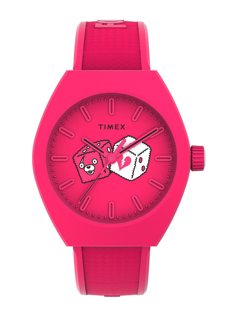 Timex Watch — Pink Resin Strap Watches