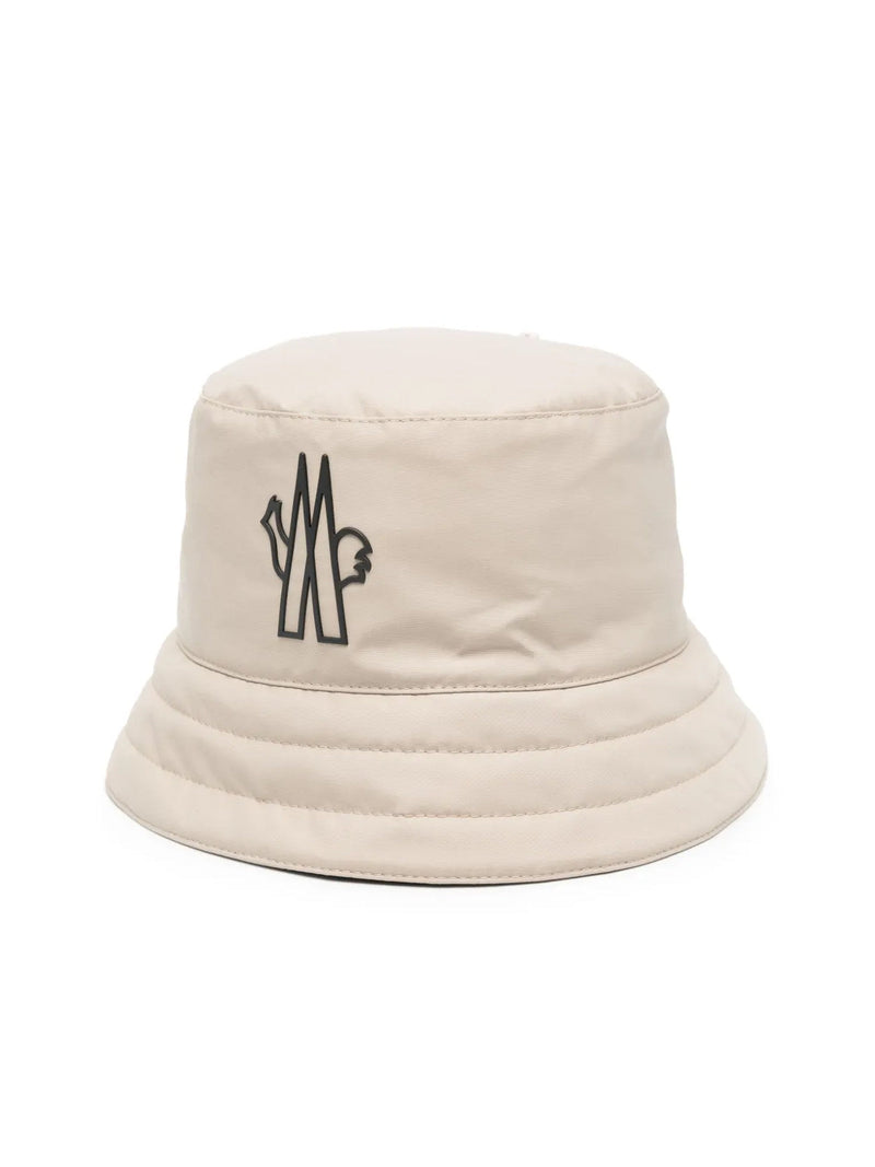 Moncler J10983b0000153694230 Bucket Hat — Beige Polyamide
