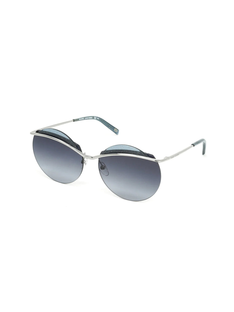 Marc Jacobs 102s6lb Round Metal Sunglasses — Blue