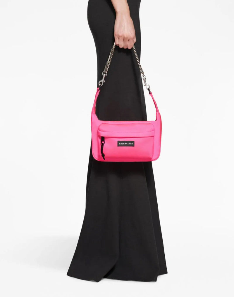 Balenciaga Shoulder Bag — Pink Polyester
