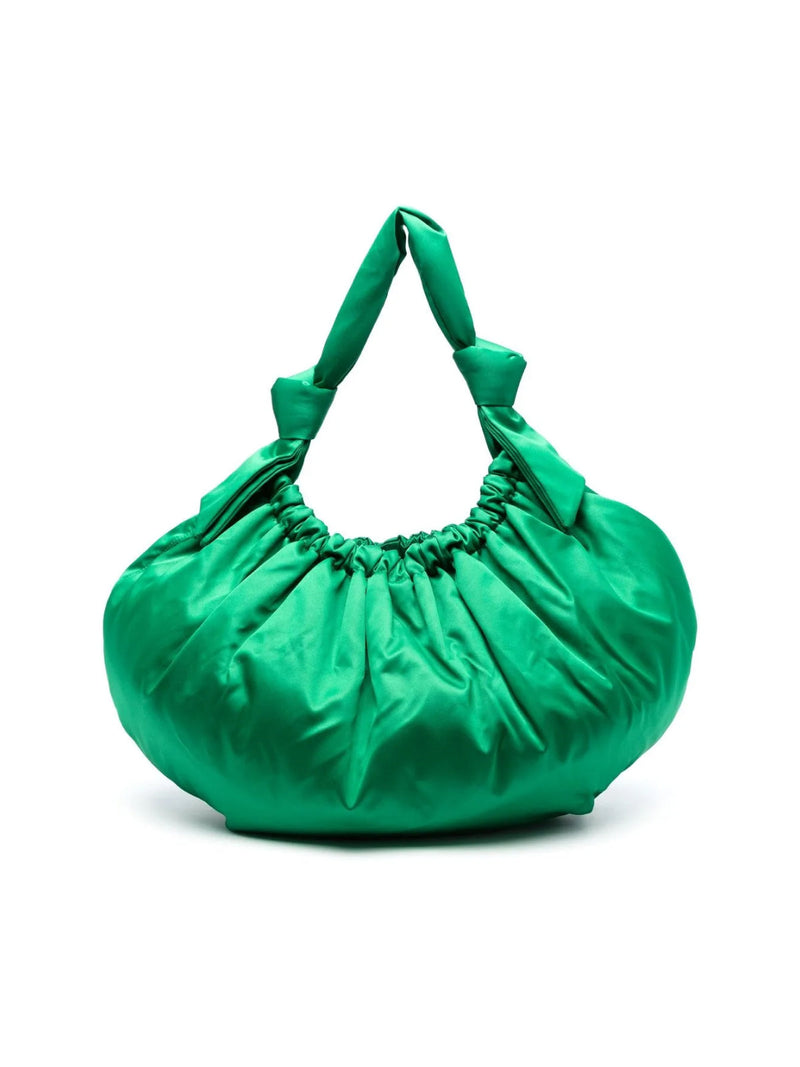 Ganni Passepartout Hobo Bag — Green Textile