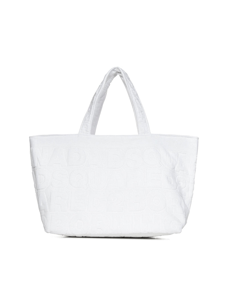Dsquared2 Tote Bag — White Cotton
