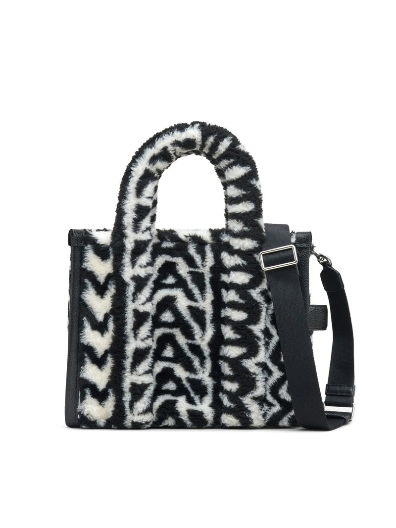 Marc Jacobs Monogram Teddy Jacquard Tote Bag — Black Textile