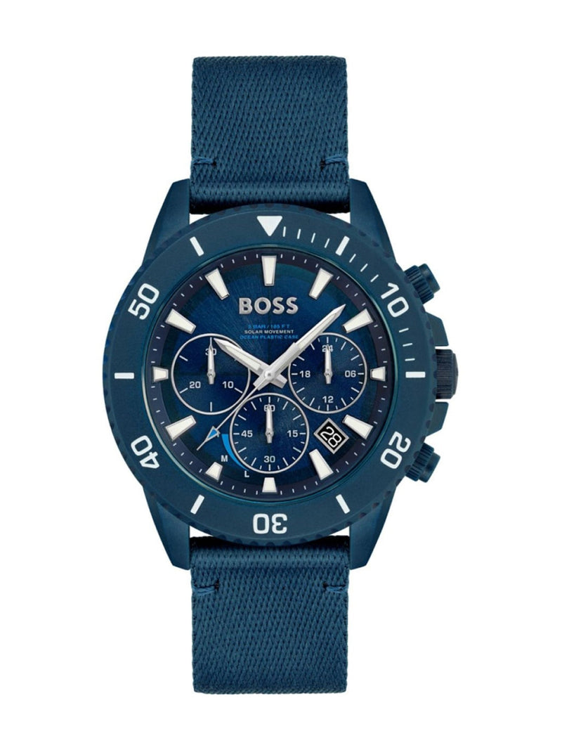 Hugo Boss Admiral Ocean Watch — Blue Recycled Plastic Case Watches