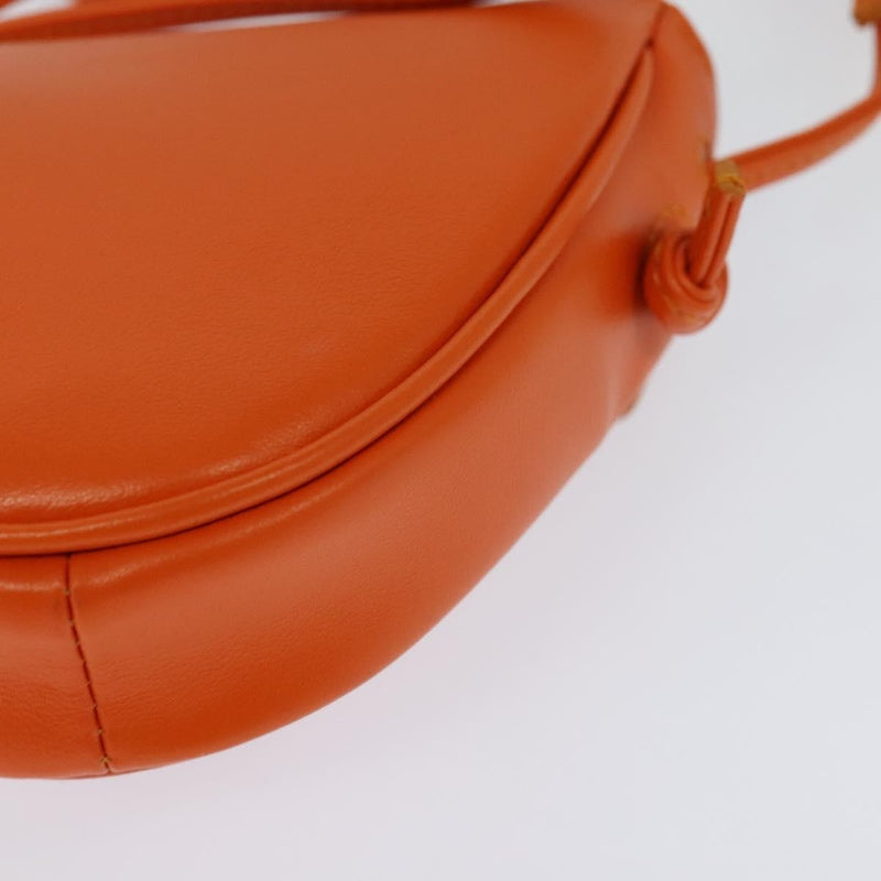 Celine Triangle Leather Orange Bag