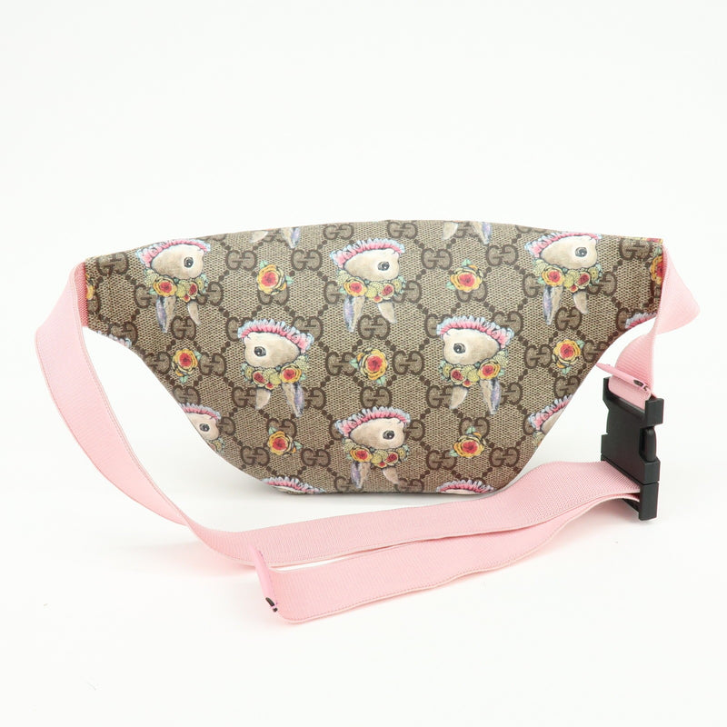 Gucci Childrens Belt Printed Gg Coated Canvas Beige Bag