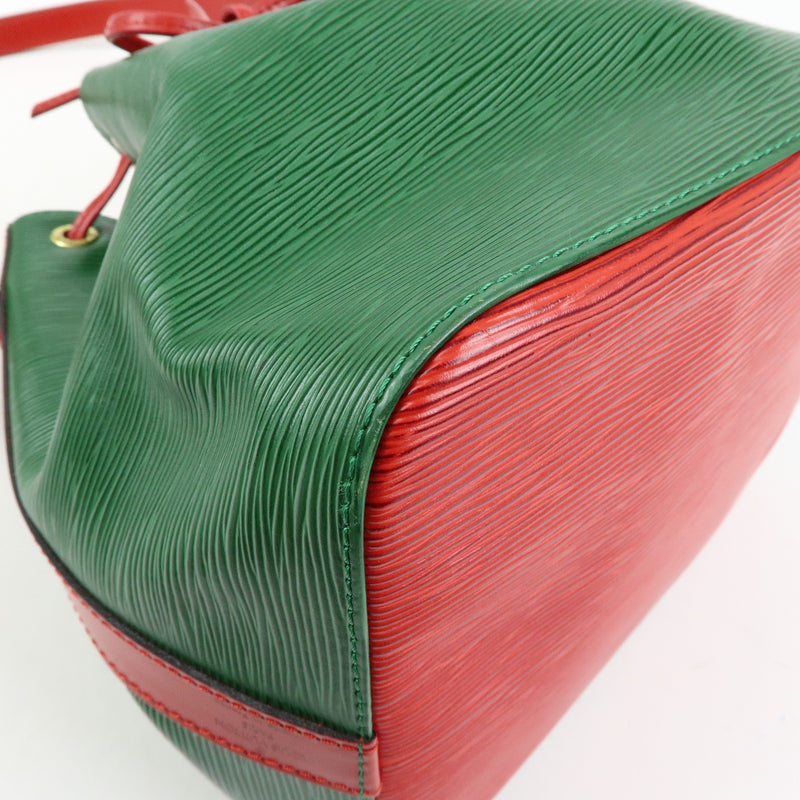 Louis Vuitton Bicolor Petit Noe Epi Leather Green Bag