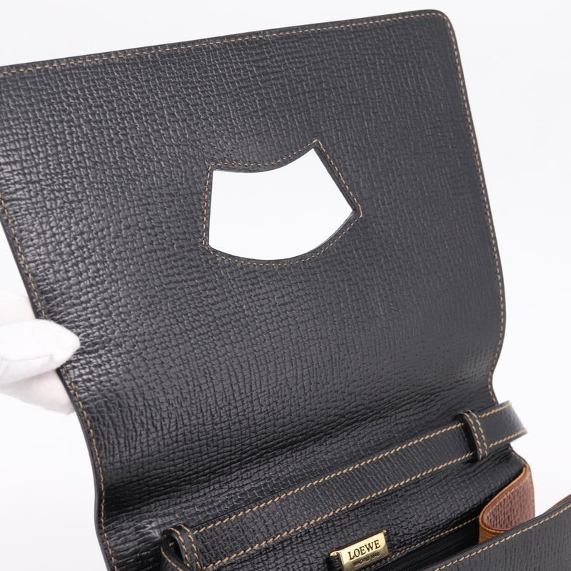 Loewe Barcelona Leather Black Bag