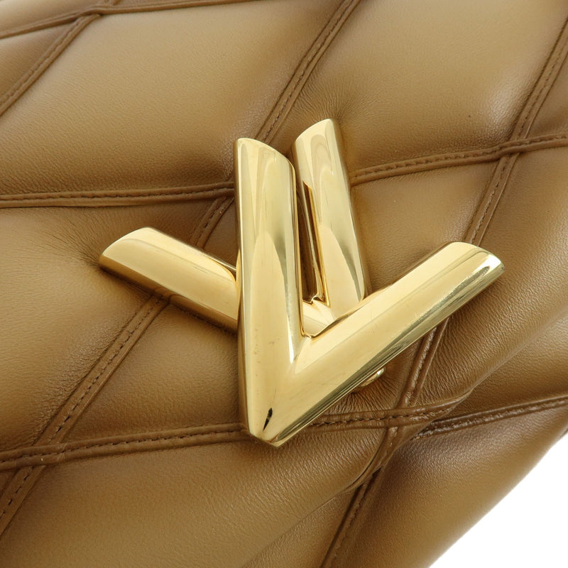 Louis Vuitton Go-14 Nm Malletage Leather Beige Bag