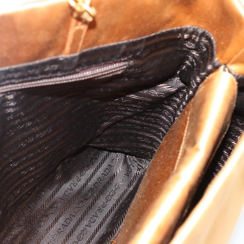 Prada Chain Satin Gold Bag
