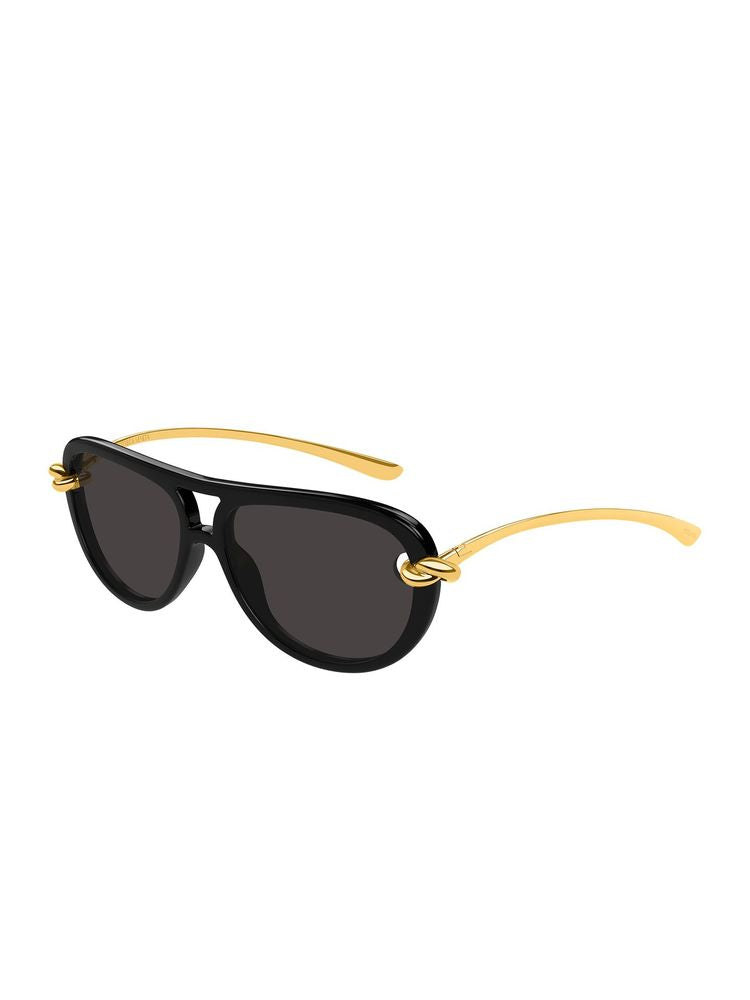 Bottega Veneta Bv1418s Bio Injection Acetate Sunglasses — Black