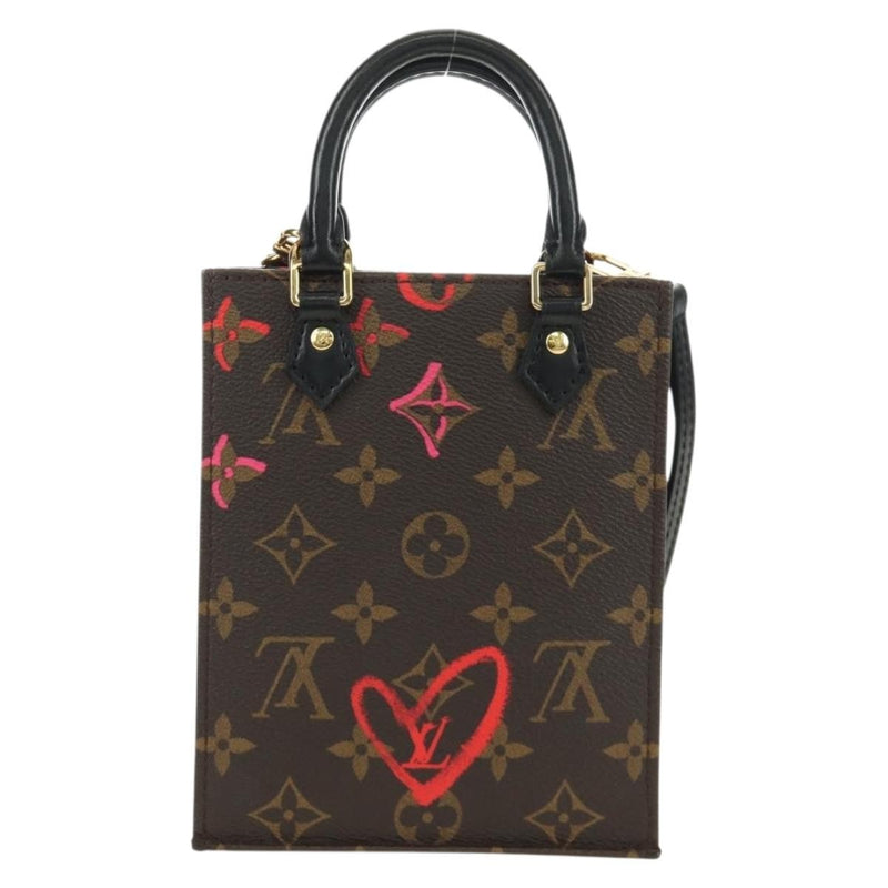 Louis Vuitton Petit Sac Plat Limited Edition Fall Love Monogram Canvas Brown Bag