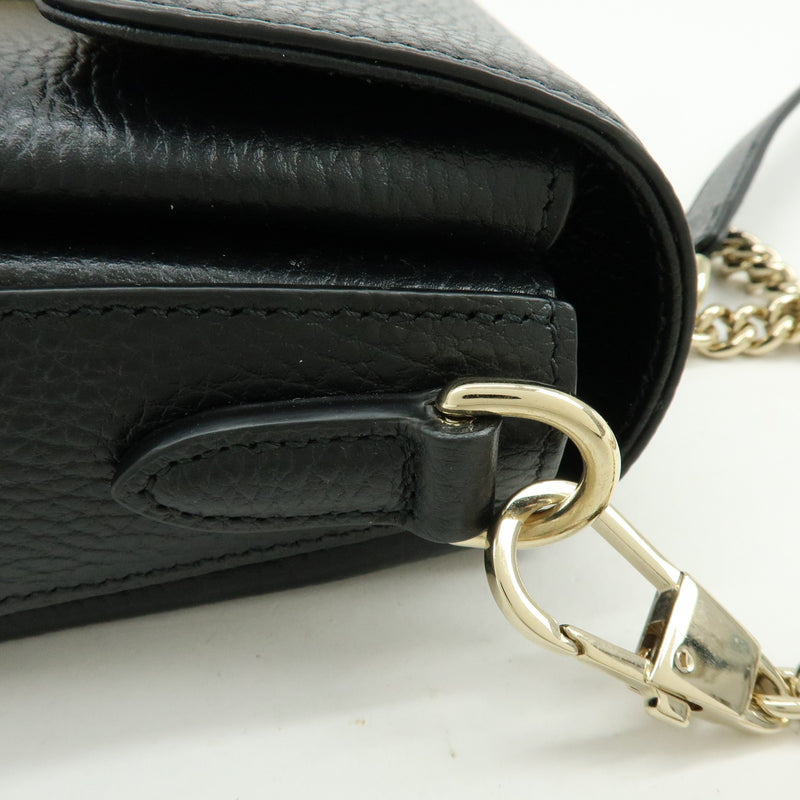 Gucci Interlocking Leather Black Bag
