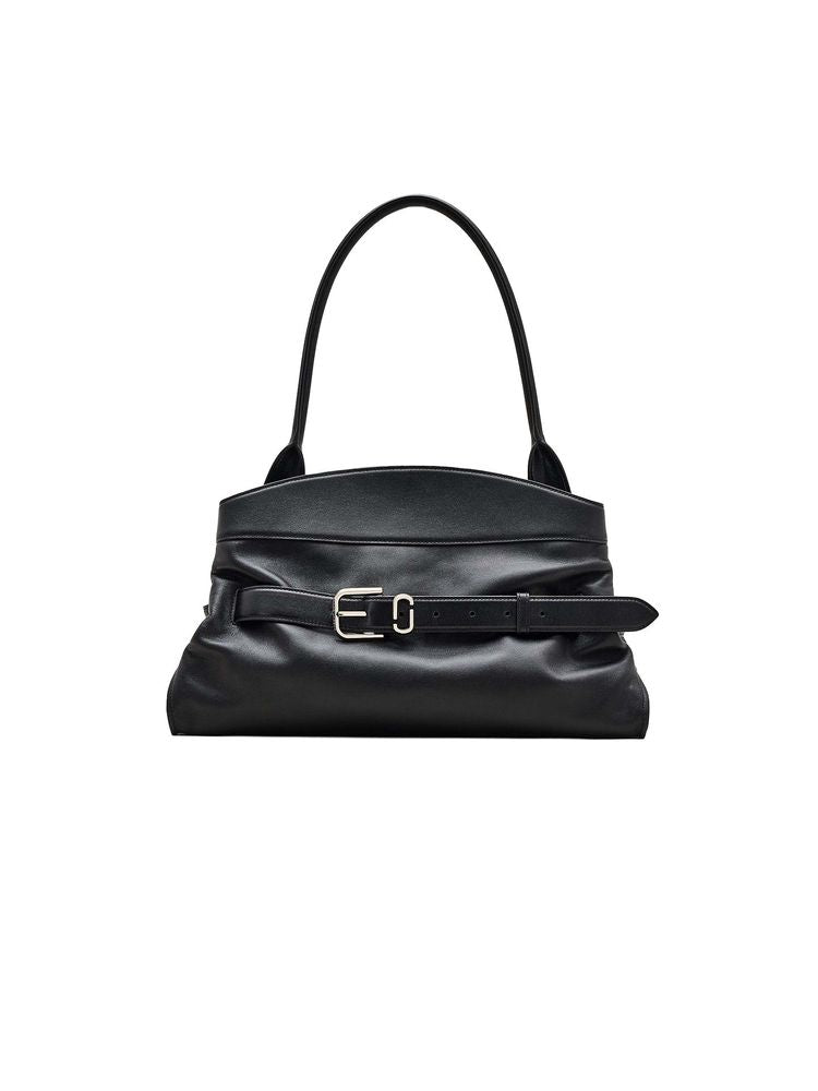 Marc Jacobs Smooth Leather Shoulder Bag — Black