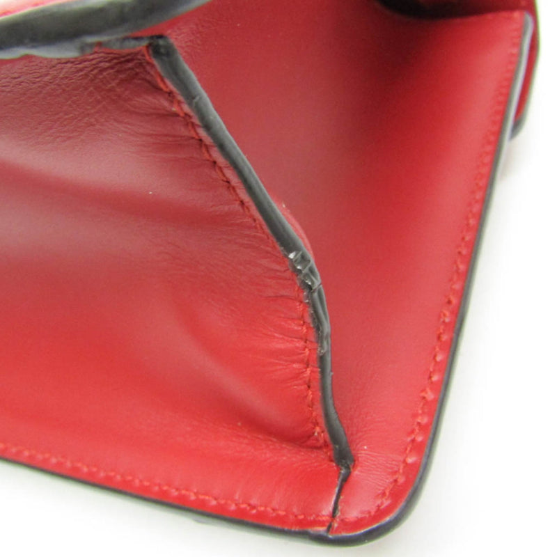 Gucci Sylvie Top Handle Leather Red Bag