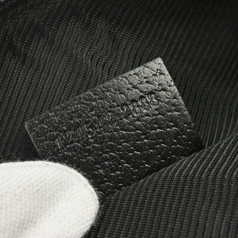 Gucci Zip Around Bowling Gg Canvas Black Bag