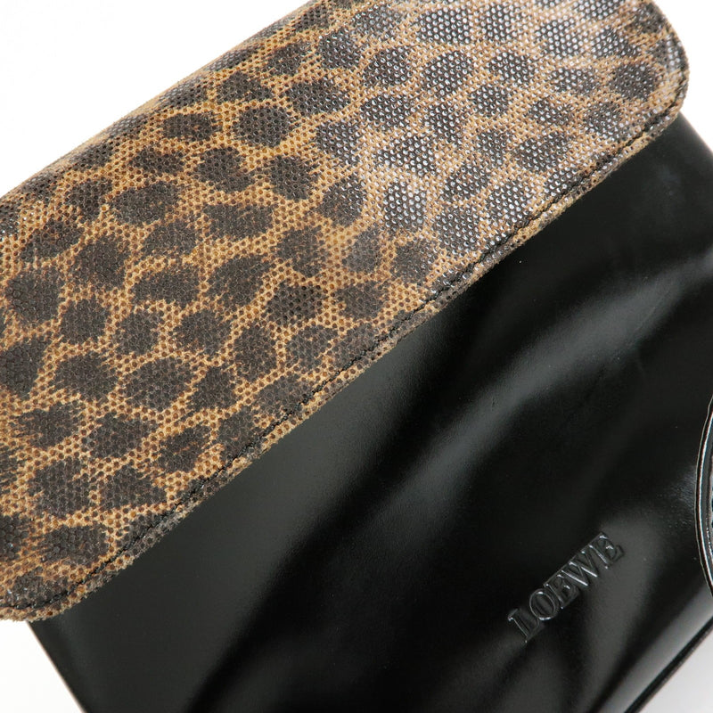 Loewe Vintage Velazquez Top Handle Leather Black Patent_leather Bag
