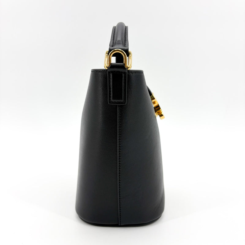 Celine Louise Leather Black Calfskin Bag