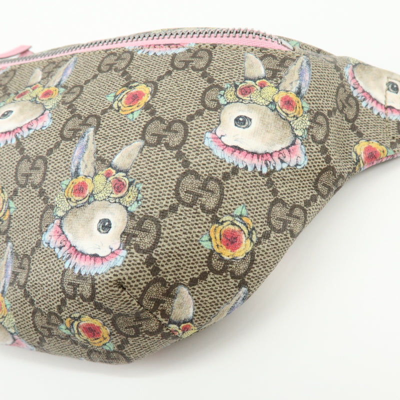 Gucci Childrens Belt Printed Gg Coated Canvas Beige Bag