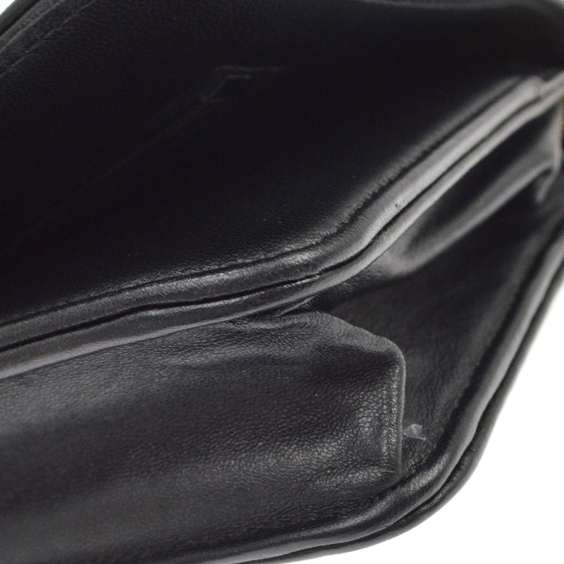 Chanel Boy Wallet On Chain Chevron Lambskin Black Leather Bag