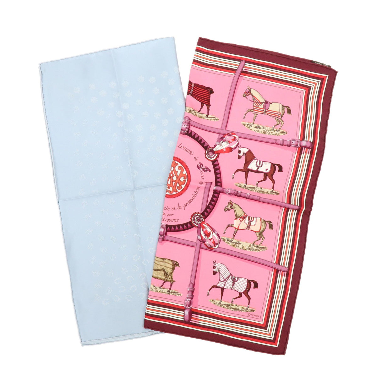Hermes Carré 42 Silk Pink Accessory