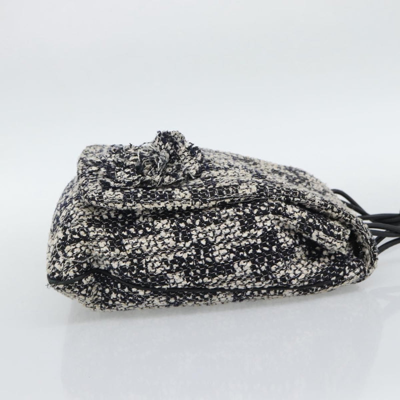Chanel Camellia Messenger Tweed Black